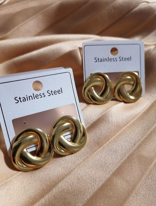 Spiral Stainless Steel Earrings